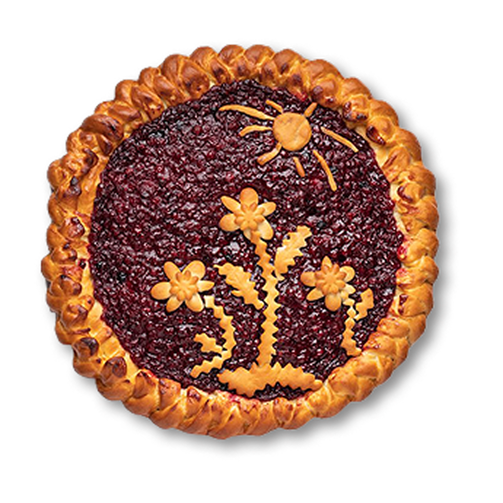 Пирог с брусникой