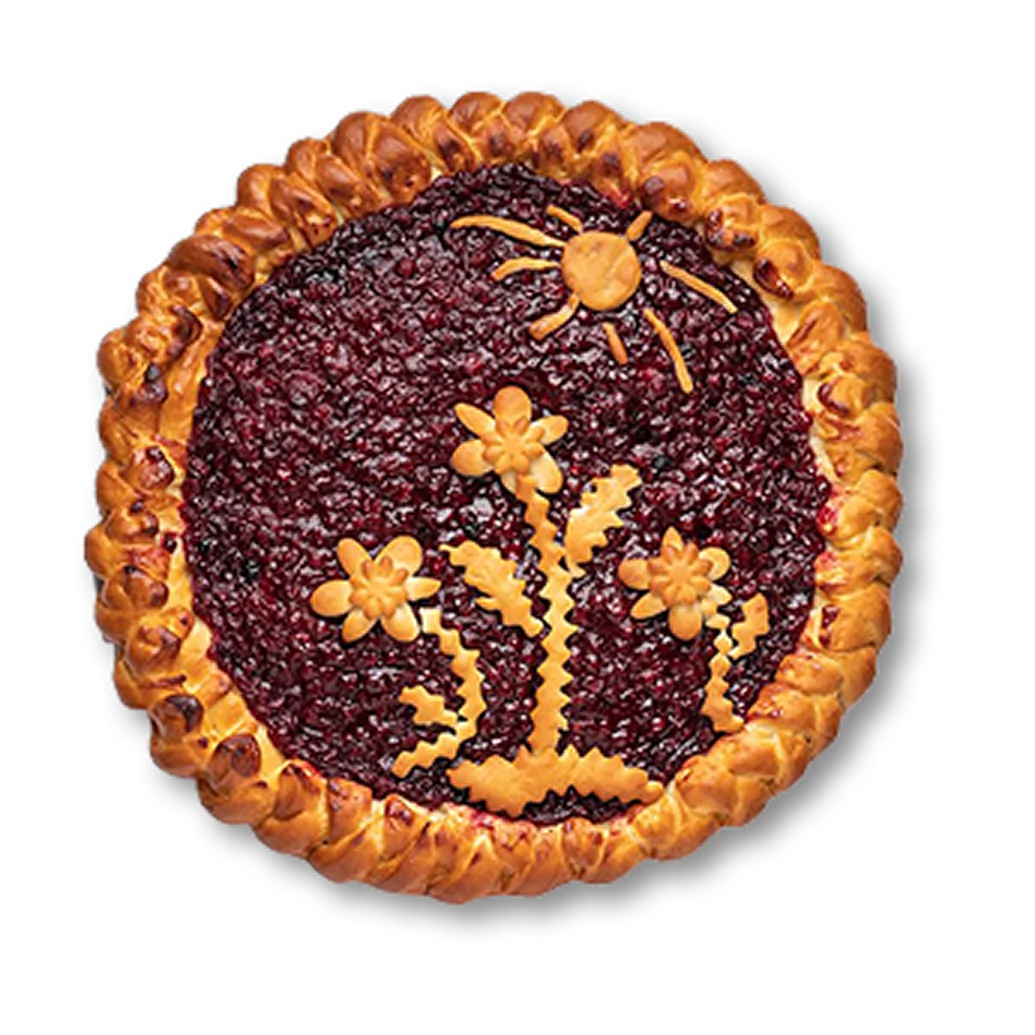Пирог с брусникой