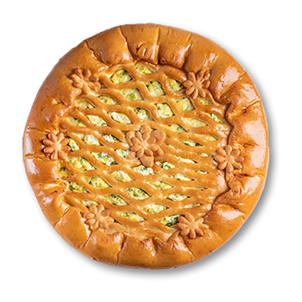Пирог с зеленым луком и яйцом
